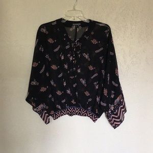 Bell sleeve blouse